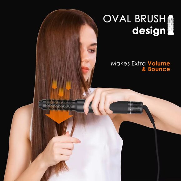 Professional ionic Hair Dryer Brush-Air Styler - 7-in-1 - 1400Watts - Picture 8 of 14